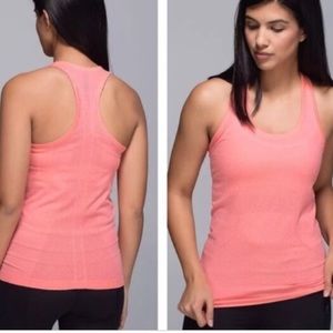 Pink swiftly lulu lemon tank